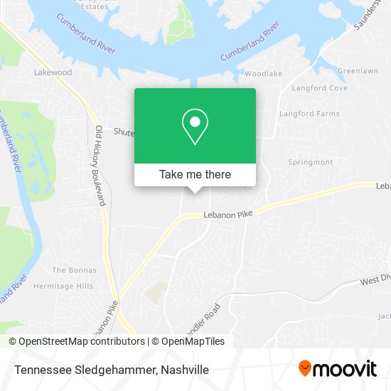 Tennessee Sledgehammer map
