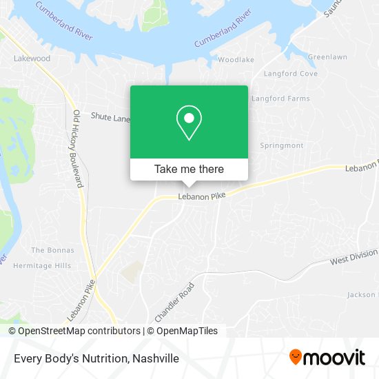 Every Body's Nutrition map
