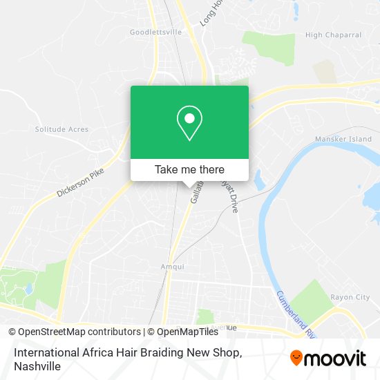 International Africa Hair Braiding New Shop map
