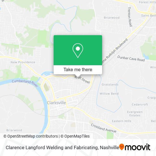 Clarence Langford Welding and Fabricating map