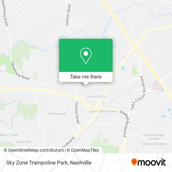 Mapa de Sky Zone Trampoline Park