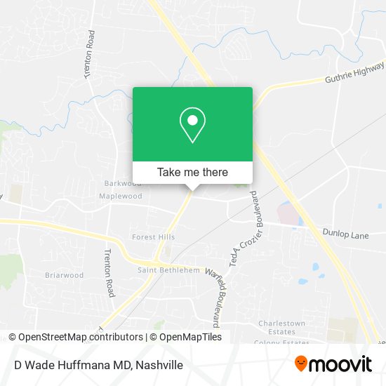 Mapa de D Wade Huffmana MD