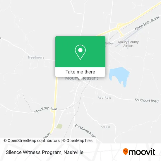 Silence Witness Program map