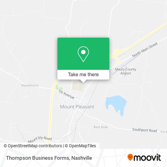 Mapa de Thompson Business Forms