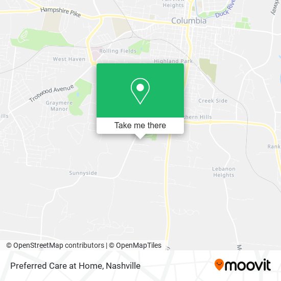 Preferred Care at Home map