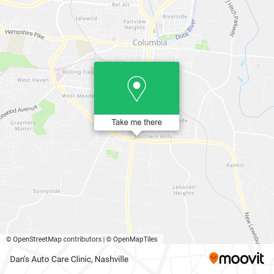 Mapa de Dan's Auto Care Clinic