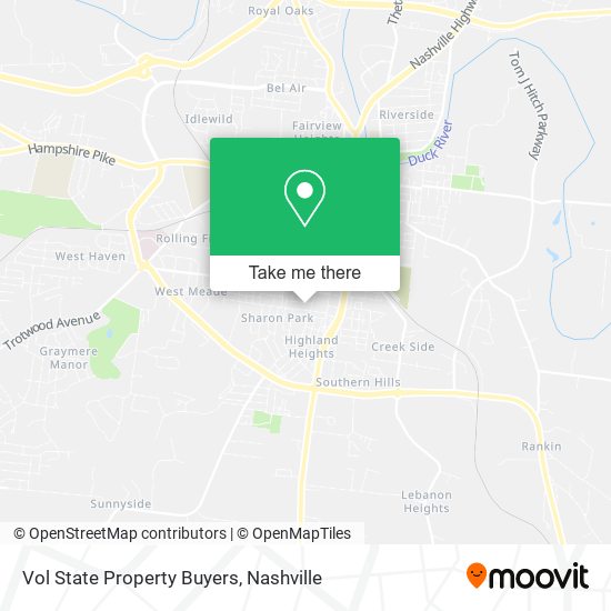 Vol State Property Buyers map