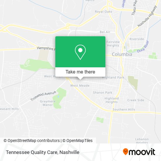 Tennessee Quality Care map