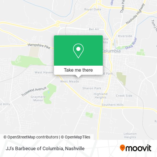 Mapa de JJ's Barbecue of Columbia