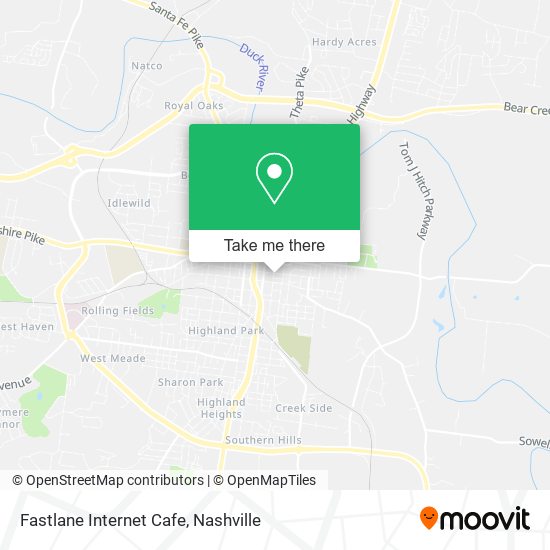 Fastlane Internet Cafe map