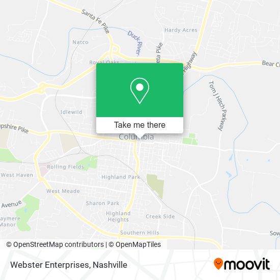 Webster Enterprises map