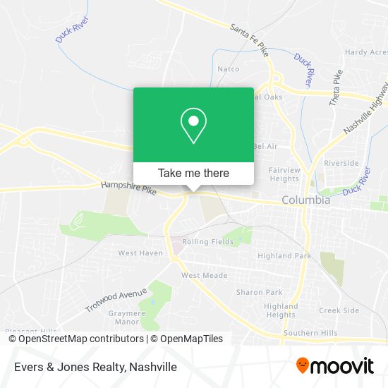 Mapa de Evers & Jones Realty