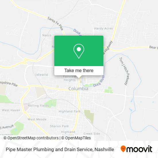 Pipe Master Plumbing and Drain Service map