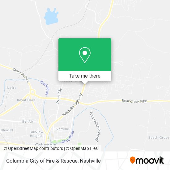 Columbia City of Fire & Rescue map