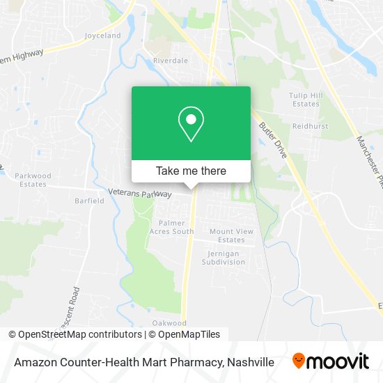 Mapa de Amazon Counter-Health Mart Pharmacy