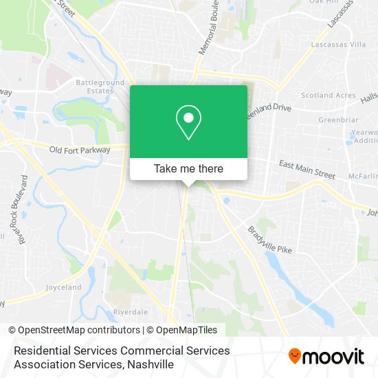 Residential Services Commercial Services Association Services map