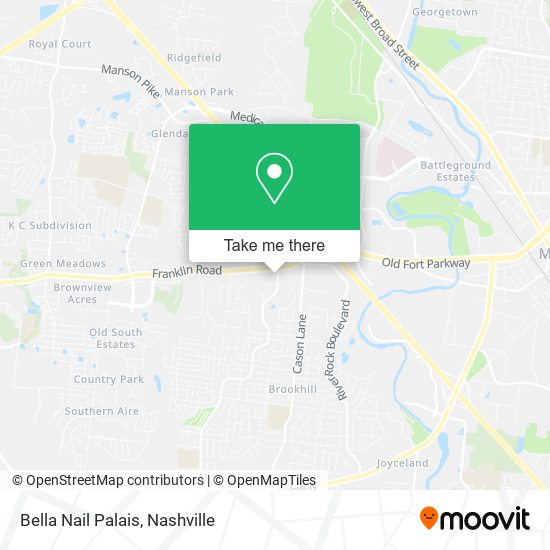 Mapa de Bella Nail Palais
