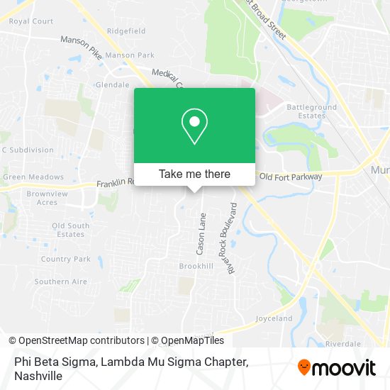 Mapa de Phi Beta Sigma, Lambda Mu Sigma Chapter