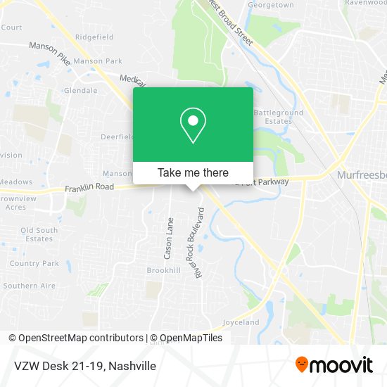 Mapa de VZW Desk 21-19
