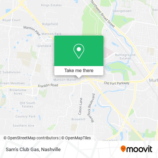 Sam's Club Gas map