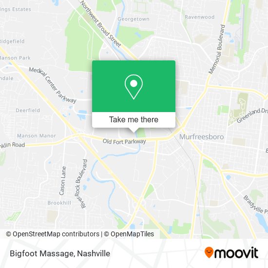 Bigfoot Massage map