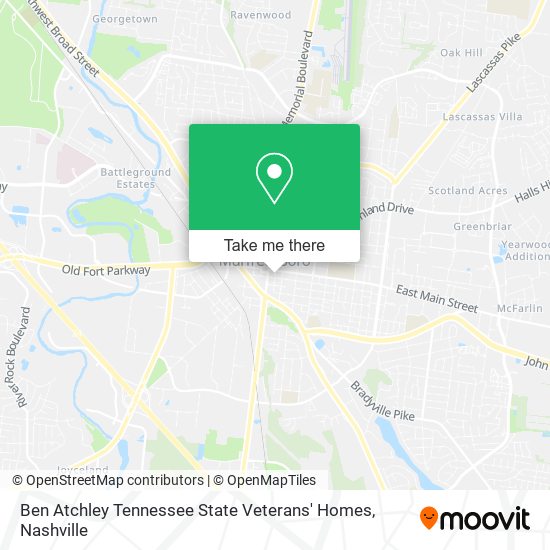 Ben Atchley Tennessee State Veterans' Homes map