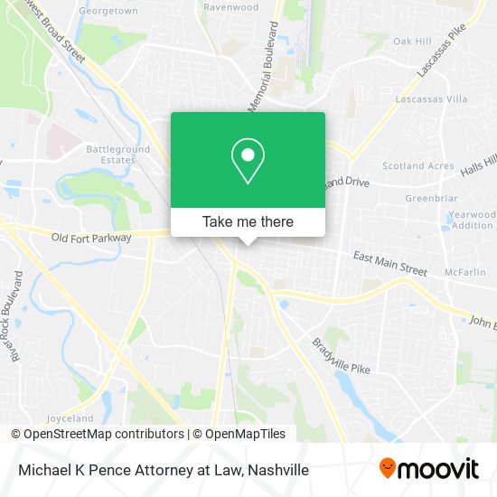 Michael K Pence Attorney at Law map