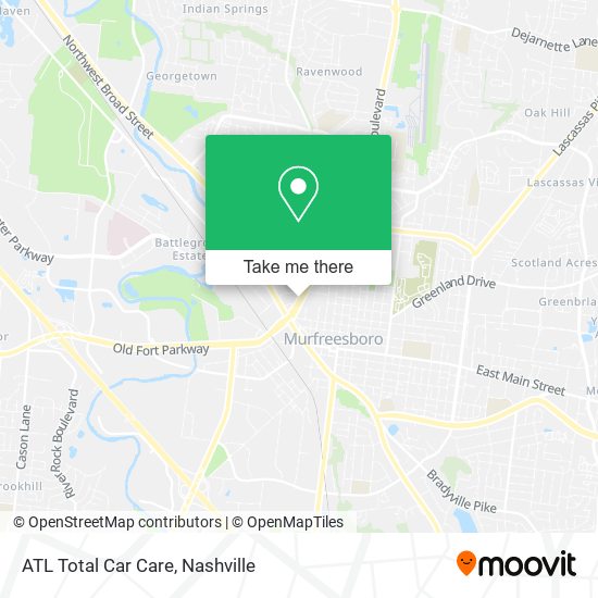 ATL Total Car Care map