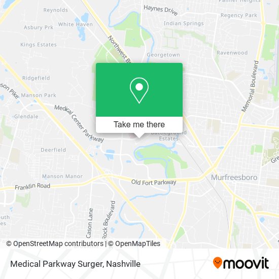 Medical Parkway Surger map