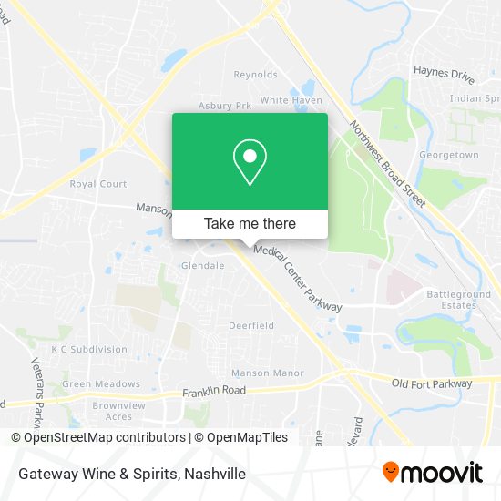Gateway Wine & Spirits map