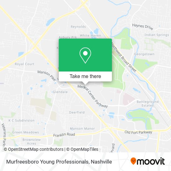 Murfreesboro Young Professionals map