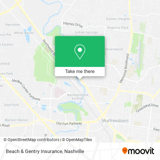 Beach & Gentry Insurance map