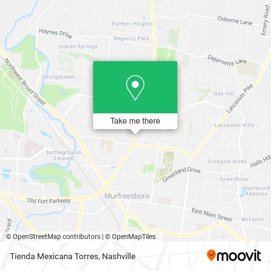 Mapa de Tienda Mexicana Torres