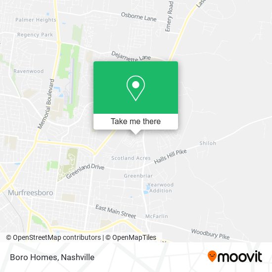 Mapa de Boro Homes