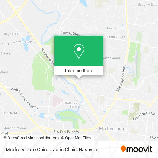 Murfreesboro Chiropractic Clinic map