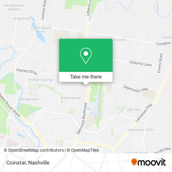 Mapa de Coinstar
