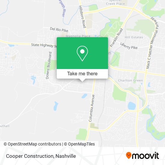 Cooper Construction map