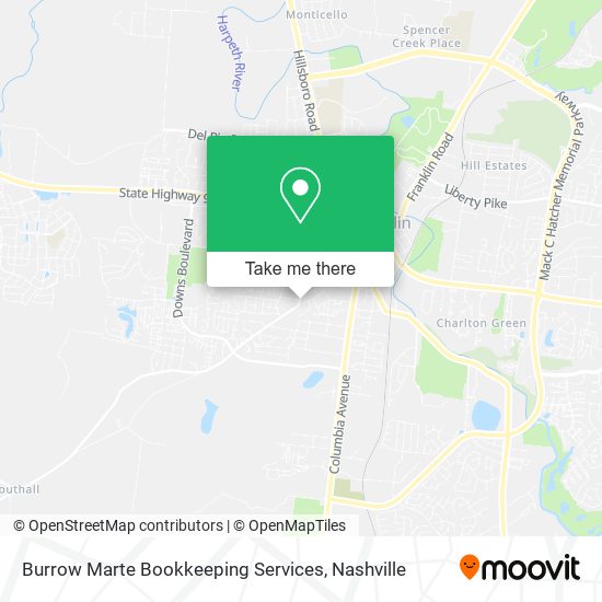 Mapa de Burrow Marte Bookkeeping Services
