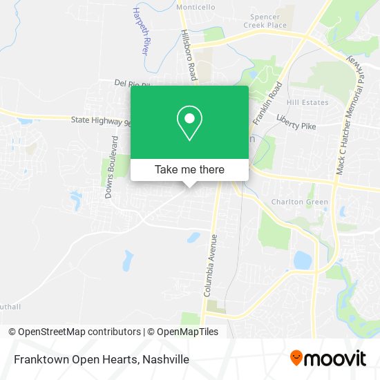 Franktown Open Hearts map
