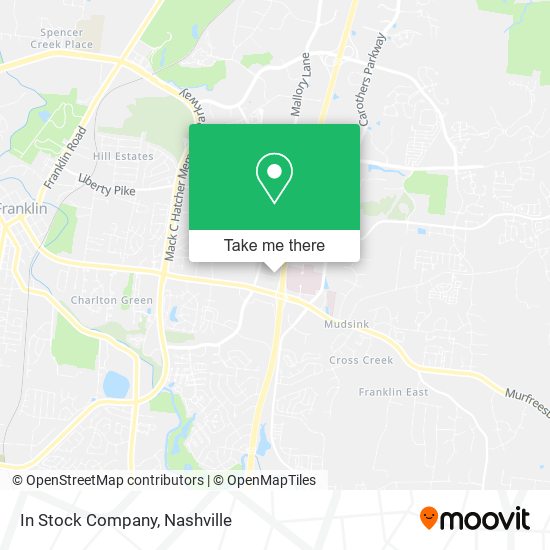 Mapa de In Stock Company