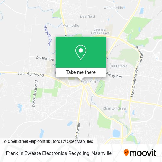 Mapa de Franklin Ewaste Electronics Recycling