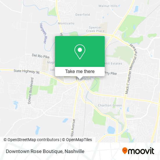 Downtown Rose Boutique map