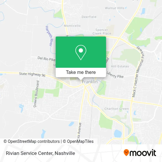 Rivian Service Center map