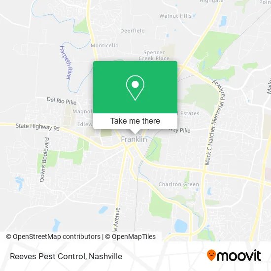 Reeves Pest Control map