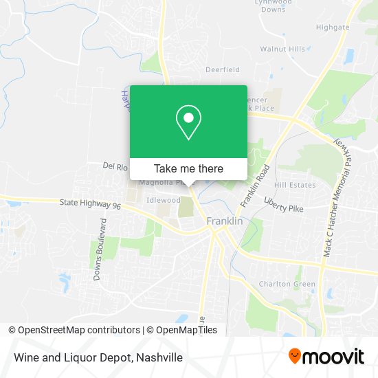 Wine and Liquor Depot map
