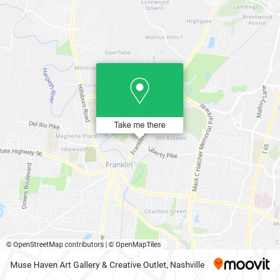 Mapa de Muse Haven Art Gallery & Creative Outlet
