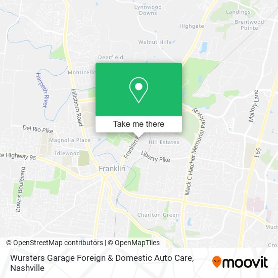 Mapa de Wursters Garage Foreign & Domestic Auto Care
