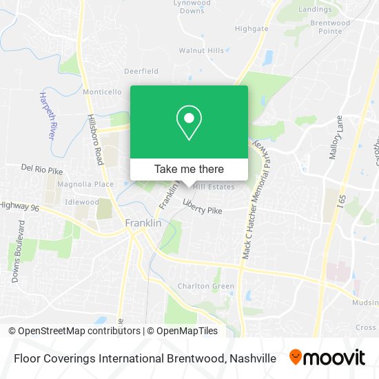 Floor Coverings International Brentwood map