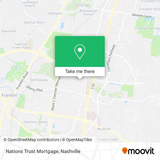 Nations Trust Mortgage map