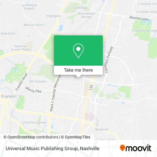 Universal Music Publishing Group map